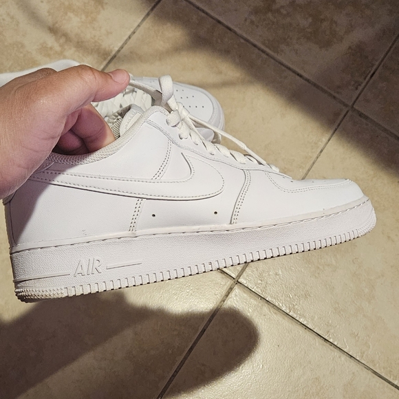 Men's White AirForce 1s - 10.5 - Good Condition - Picture 2 of 6